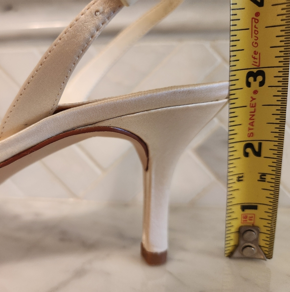 Michaelangelo - Womens Ivory Bridal Satin Shoe - New - Picture 12 of 12